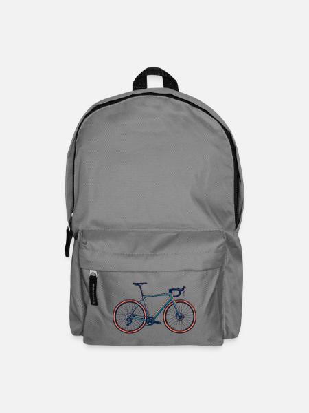 Rennrad Risograph - Rucksack - Mittelgrau