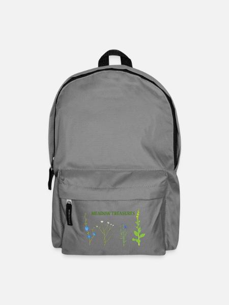 Wiese schätzt Blumen - Rucksack - Mittelgrau