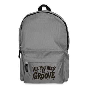 Alles, was du brauchst, ist Groove - Rucksack - Mittelgrau - Vorne