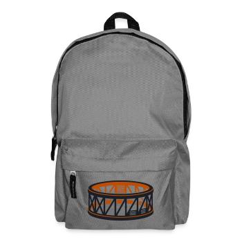 Raketenbasis Startrampe Grafik - Rucksack - Mittelgrau - Vorne