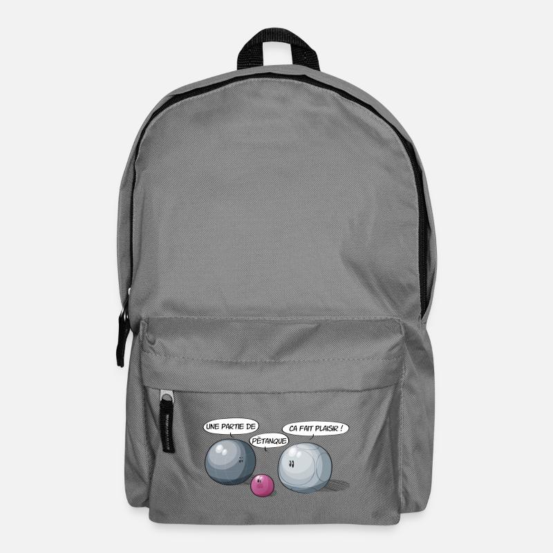Une partie de petanque - Rucksack - Mittelgrau
