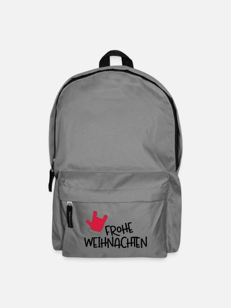 Weihnachten - Rucksack - Mittelgrau