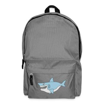 Shark smile - Backpack - elephant grey - Front