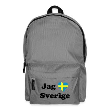 I love Sweden - Backpack - elephant grey - Front