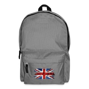 Drapeau vintage / cadeau de Grande-Bretagne - Sac à dos - gris éléphant - Devant