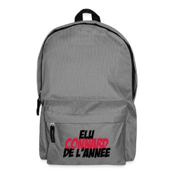 Elu Connard de l'année ! - Sac à dos - gris éléphant - Devant