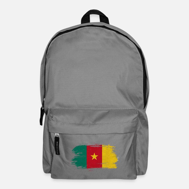 Drapeau Cameroun Vintage / Cadeau Douala Garoua - Sac à dos - gris éléphant