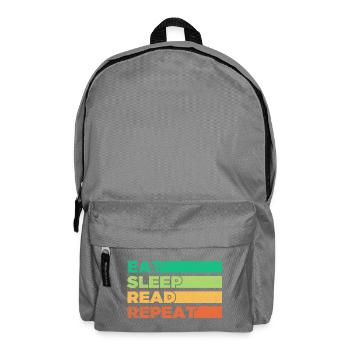 Lebendiges motivierendes Design des Nahrungszyklus - Rucksack - Mittelgrau - Vorne