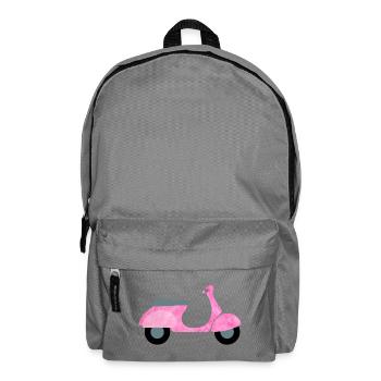 Scooter Fluffy Plush Vintage Girl Girl Fun - Backpack - elephant grey - Front