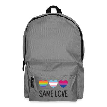 Pride Month LGBTQ - Gleiche Liebe - Rucksack - Mittelgrau - Vorne