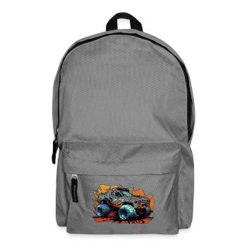 MonsterTruck Offroad Chaos - Backpack - elephant grey - Front
