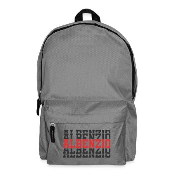 Albenzio t-shirt gift t-shirt stacked text - Backpack - elephant grey - Front