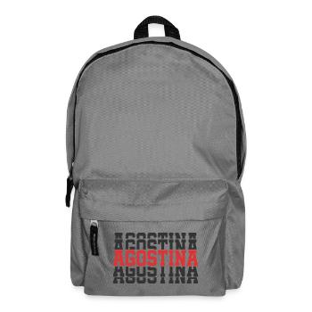 Agostina t-shirt gift t-shirt stacked text - Backpack - elephant grey - Front