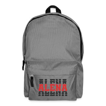 T-shirt Alena texte empilé idée cadeau t-shirt - Sac à dos - gris éléphant - Devant