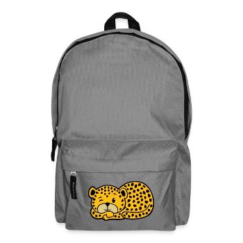 Léopard qui dort - Sac à dos - gris éléphant - Devant