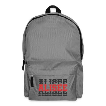 Alisee t-shirt t-shirt gift idea stacked text - Backpack - elephant grey - Front