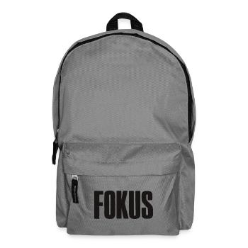 Fokus Spruch für Gründer Unternehmer Startup - Rucksack - Mittelgrau - Vorne