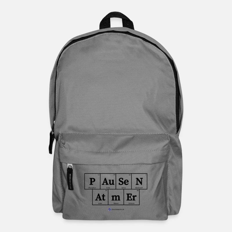 Pausen Atmer (helle Stoffe) - Rucksack - Mittelgrau
