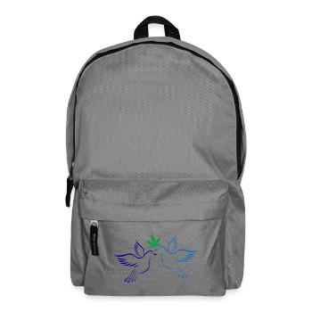 Tauben des Friedens - Rucksack - Mittelgrau - Vorne