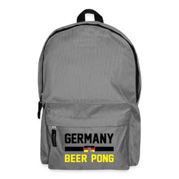Bier Pong Deutschland - Rucksack - Mittelgrau - Vorne