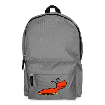 L'escargot limace sans coquille sourit - Sac à dos - gris éléphant - Devant