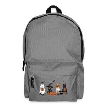 Hunde-Halloween - Rucksack - Mittelgrau - Vorne