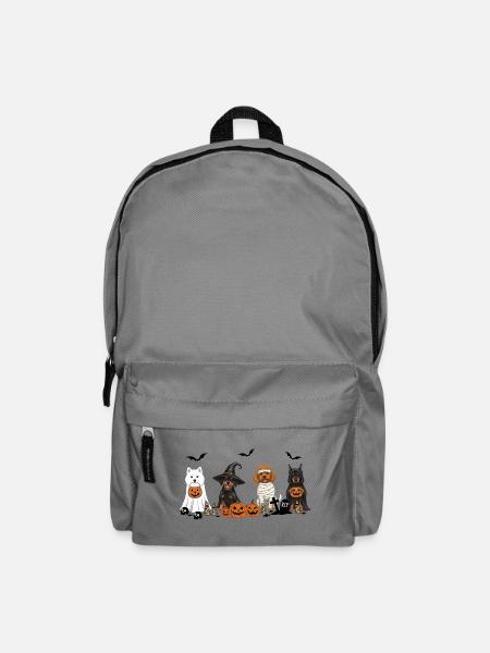 Hunde-Halloween - Rucksack - Mittelgrau