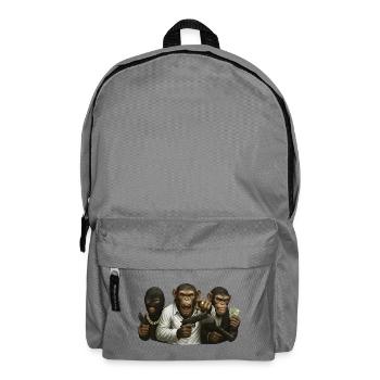 Planet of Criminals - Backpack - elephant grey - Front