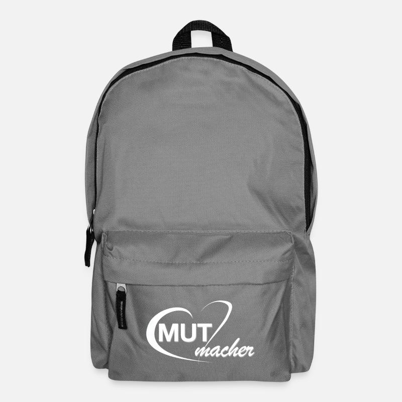 Mutmacher_Logo_weiss - Backpack - elephant grey