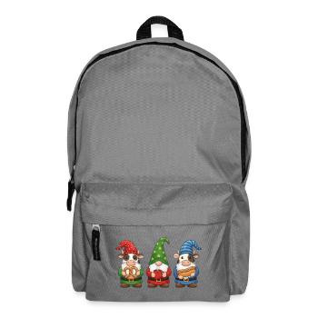 Kuh Merry Christmas Weihnachten Coole  - Rucksack - Mittelgrau - Vorne