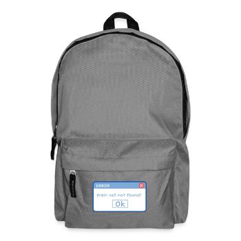 funny E-mail design, meme, idiot, computer humor - Rucksack - Mittelgrau - Vorne