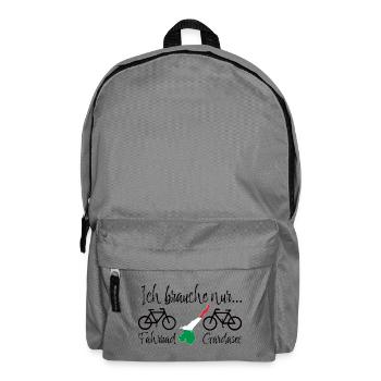 Gardasee mit Fahrrad - Rucksack - Mittelgrau - Vorne