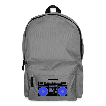 Ghetto blaster radio - Backpack - elephant grey - Front