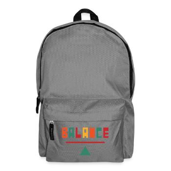 Balance color palette over line - Backpack - elephant grey - Front