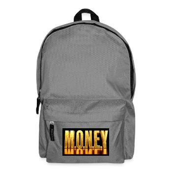 Golden Money Typography Luxury Design - Backpack - elephant grey - Front