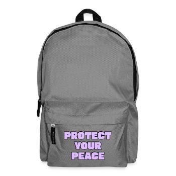 Beschütze deinen Frieden - Rucksack - Mittelgrau - Vorne