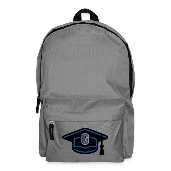 Doktorhut Buchstabe Icon - Rucksack - Mittelgrau - Vorne