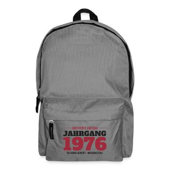 Jahrgang 1976 Limitierte Edition – 50. Geburtstag - Rucksack - Mittelgrau - Vorne