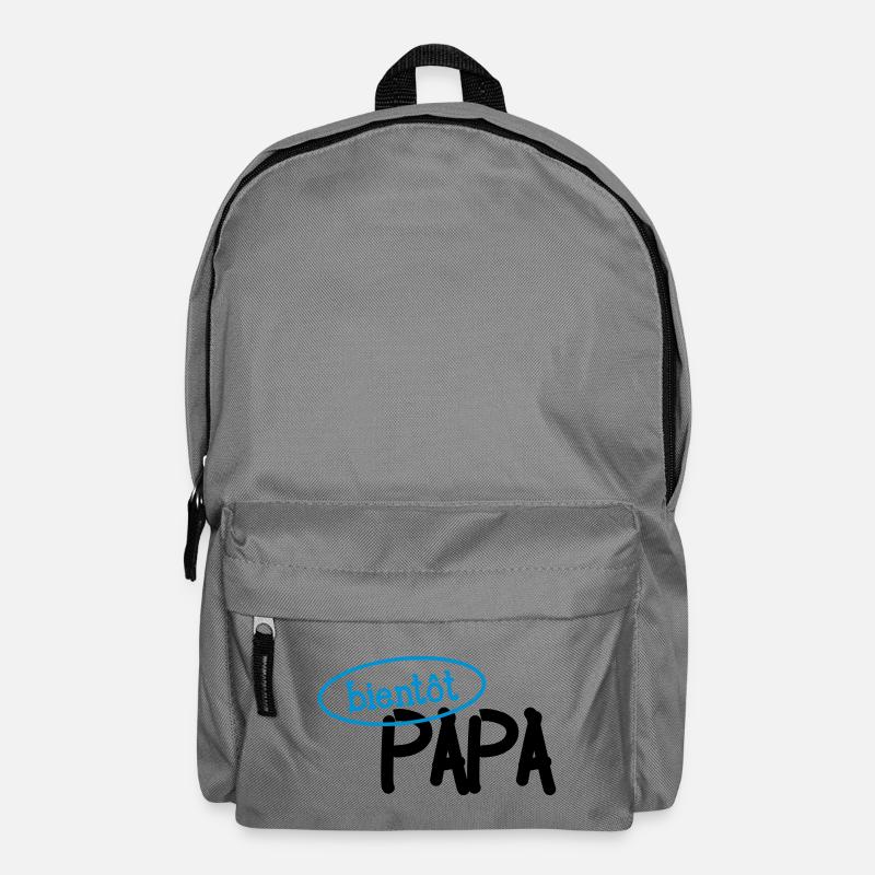 Bientôt Papa ! - Sac à dos - gris éléphant
