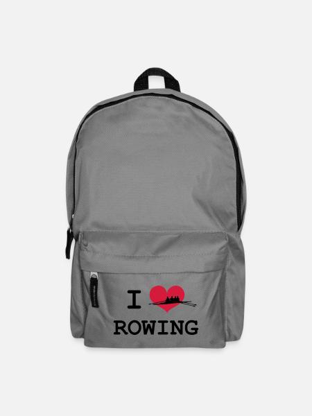 I Love Rowing - Sac à dos - gris éléphant