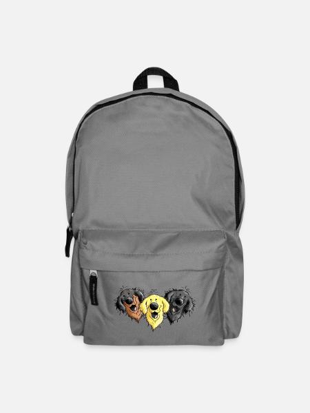 Hovawart Trio - Rucksack - Mittelgrau