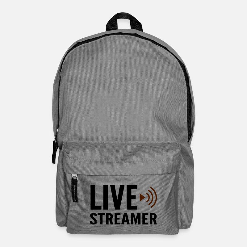 Streamer en direct - Sac à dos - gris éléphant