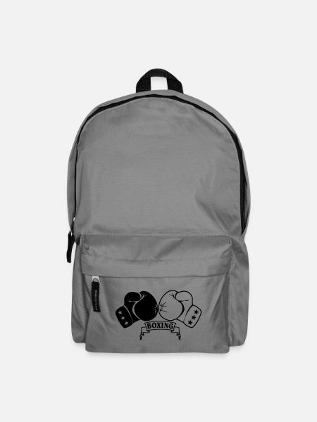 Boxhandschuhe - Rucksack - Mittelgrau