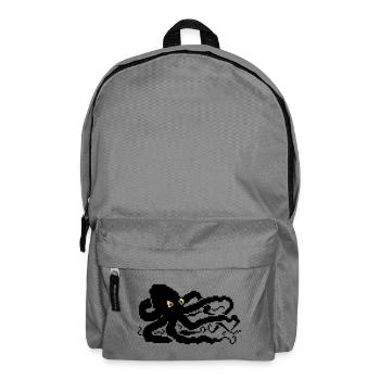 8bit pixel octopus - Backpack - elephant grey - Front