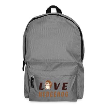 Liebe Igel - Rucksack - Mittelgrau - Vorne