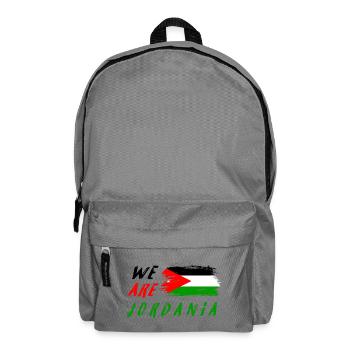 Wir sind Jordanien - Rucksack - Mittelgrau - Vorne