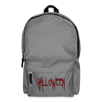 Halloween in horror font - Backpack - elephant grey - Front