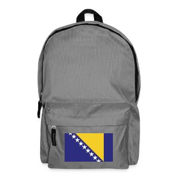 Bosnien H Flagge - Rucksack - Mittelgrau - Vorne