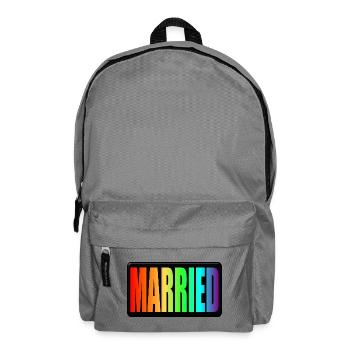 RAINBOW - VERHEIRATET LGBTQ - WEDDING PRIDE - Rucksack - Mittelgrau - Vorne