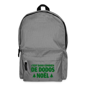 noël, joyeux Noël, sapin de Noël - Sac à dos - gris éléphant - Devant